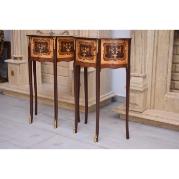 Dwa Nakastliki - Stoliki Szafki Nocne Niciaki - Stół KOMPLET