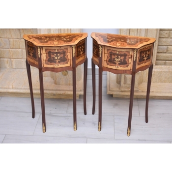 Dwa Nakastliki - Stoliki Szafki Nocne Niciaki - Stół KOMPLET