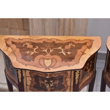 Dwa Nakastliki - Stoliki Szafki Nocne Niciaki - Stół KOMPLET