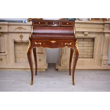 Sekretera Biurko Intarsjowane - Sekretarzyk Komoda Szafa Otwierana,