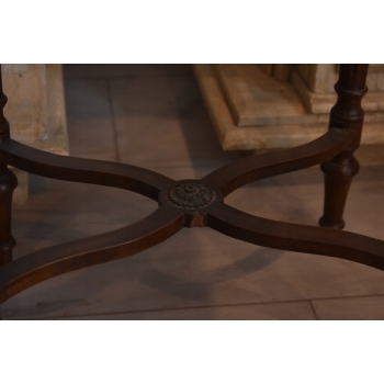 Drewniany Stolik Francuski - Stół Biurowy Empire - Prostokątny Ozdoba