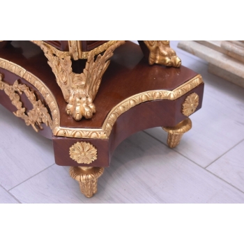 ZEGAR COKOŁOWY W STYLU LUDWIKA XVI, ZŁOCONY, WG JEAN-HENRIEGO RIESENERA