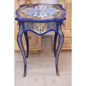 Drewniany Stolik Francuski - Stół Biurowy Empire - Prostokątny Ozdoba