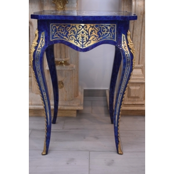 Drewniany Stolik Francuski - Stół Biurowy Empire - Prostokątny Ozdoba