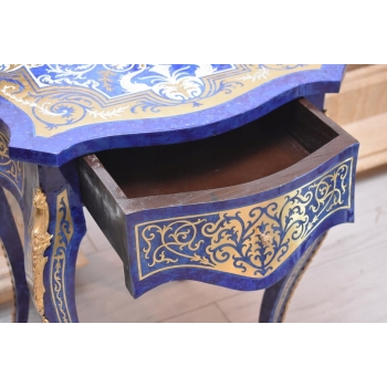 Drewniany Stolik Francuski - Stół Biurowy Empire - Prostokątny Ozdoba