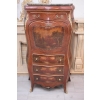 Piękna Drewniana Brzuchata Komoda Blat Marmur - Intarsje Ludwik - Szafka