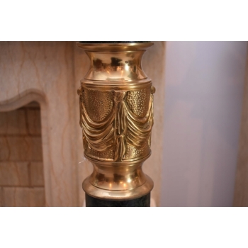 Postumenty Marmurowe - Kolumny z Amforami - Pilary - Marmur + Mosiądz