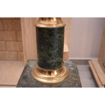 Postumenty Marmurowe - Kolumny z Amforami - Pilary - Marmur + Mosiądz