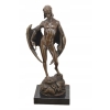 Ikar z Rozłożonymi Skrzydłami - Mityczna Ogromna Figura Rzeźba z Brązu 42cm