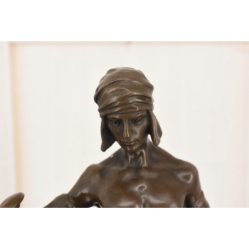 Ikar z Rozłożonymi Skrzydłami - Mityczna Ogromna Figura Rzeźba z Brązu 42cm