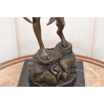 Ikar z Rozłożonymi Skrzydłami - Mityczna Ogromna Figura Rzeźba z Brązu 42cm