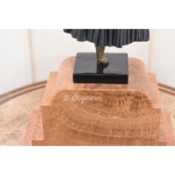 TANCERKA - FIGURA Z Brązu - w Stylu Demetre Chiparus