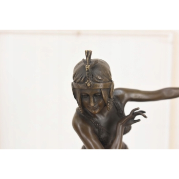 Rzeźba w Stylu Demetre Chiparus - Tancerka - Figura Rzeźba z Brązu