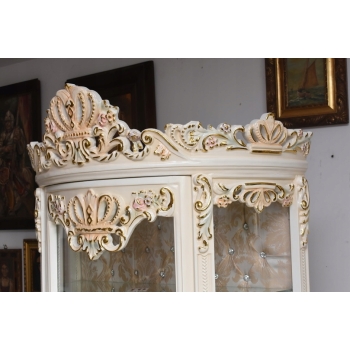 Ekskluzywna Witryna Barokowa – Przeszklona, Rzeźbiona, Styl Pałacowy