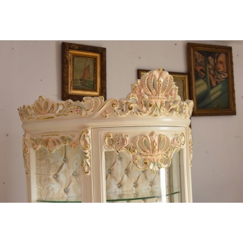 Ekskluzywna Witryna Barokowa – Przeszklona, Rzeźbiona, Styl Pałacowy