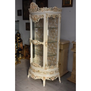 Ekskluzywna Witryna Barokowa – Przeszklona, Rzeźbiona, Styl Pałacowy