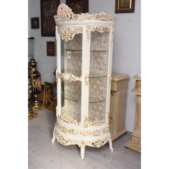 Ekskluzywna Witryna Barokowa – Przeszklona, Rzeźbiona, Styl Pałacowy