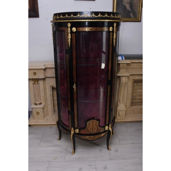 Ekskluzywna Witryna Boulle – Przeszklona, Rzeźbiona - UNIKAT