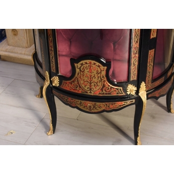 Ekskluzywna Witryna Boulle – Przeszklona, Rzeźbiona - UNIKAT