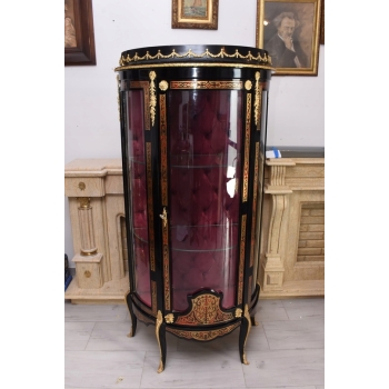 Ekskluzywna Witryna Boulle – Przeszklona, Rzeźbiona - UNIKAT