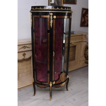 Ekskluzywna Witryna Boulle – Przeszklona, Rzeźbiona - UNIKAT
