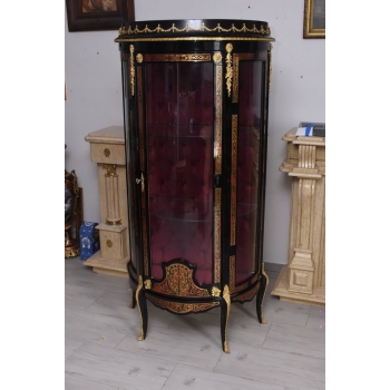 Ekskluzywna Witryna Boulle – Przeszklona, Rzeźbiona - UNIKAT