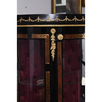 Ekskluzywna Witryna Boulle – Przeszklona, Rzeźbiona - UNIKAT
