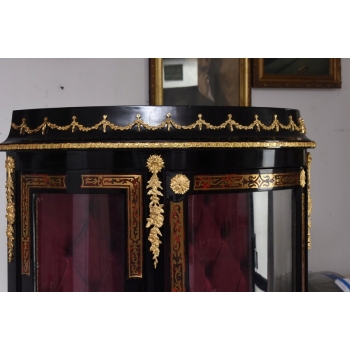 Ekskluzywna Witryna Boulle – Przeszklona, Rzeźbiona - UNIKAT