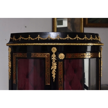 Ekskluzywna Witryna Boulle – Przeszklona, Rzeźbiona - UNIKAT