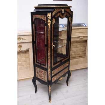 Ekskluzywna Witryna Boulle – Przeszklona, Rzeźbiona - UNIKAT