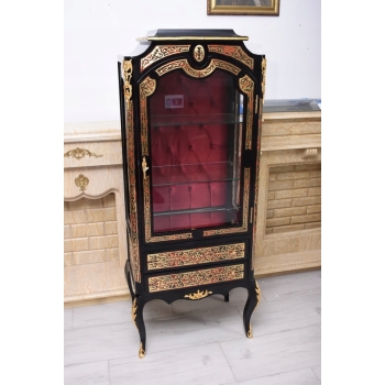 Ekskluzywna Witryna Boulle – Przeszklona, Rzeźbiona - UNIKAT
