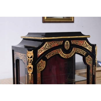 Ekskluzywna Witryna Boulle – Przeszklona, Rzeźbiona - UNIKAT