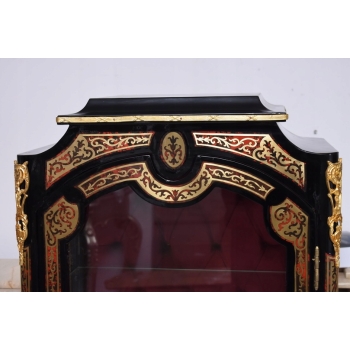 Ekskluzywna Witryna Boulle – Przeszklona, Rzeźbiona - UNIKAT