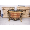 Barokowa Komoda W stylu Ludwika XV - Blat Marmur - Intarsjowana