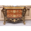 Barokowa Komoda W stylu Ludwika XV - Blat Marmur - Intarsjowana