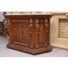 Drewniana Komoda - Rzeźbiona, w Stylu Henryka II + Blat Marmur