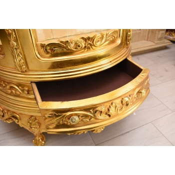 Ekskluzywna Witryna Barokowa – Przeszklona, Rzeźbiona, Styl Pałacowy