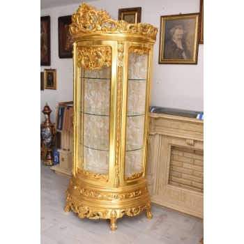 Ekskluzywna Witryna Barokowa – Przeszklona, Rzeźbiona, Styl Pałacowy