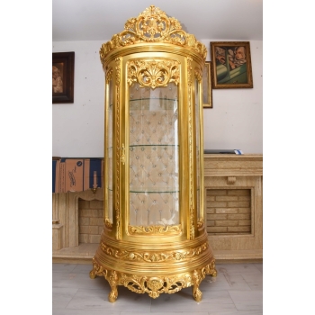 Ekskluzywna Witryna Barokowa – Przeszklona, Rzeźbiona, Styl Pałacowy