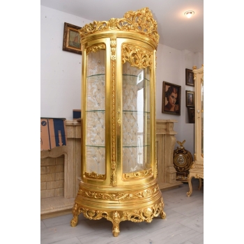 Ekskluzywna Witryna Barokowa – Przeszklona, Rzeźbiona, Styl Pałacowy