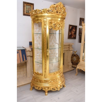 Ekskluzywna Witryna Barokowa – Przeszklona, Rzeźbiona, Styl Pałacowy