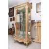 Ekskluzywna Witryna W Stylu Ludwika XV - Zielona + Złote Okucia - Unikat