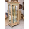 Ekskluzywna Witryna W Stylu Ludwika XV - Zielona + Złote Okucia - Unikat