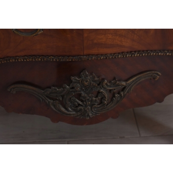 Komoda w Stylu Ludwika XV z Marmurowym Blatem + Okucia - Unikat!