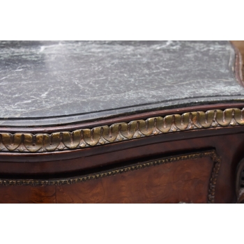 Komoda w Stylu Ludwika XV z Marmurowym Blatem + Okucia - Unikat!