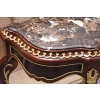 Konsola W Stylu Ludowika XV - Marmurowy Blat - Intarsjowana