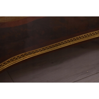 Konsola W Stylu Ludowika XV - Marmurowy Blat - Intarsjowana