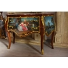 Komoda w stylu Ludwika XV + Blat Marmur – Intarsja - Obraz Arystokracji