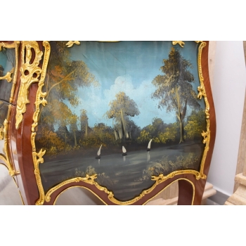 Komoda w stylu Ludwika XV + Blat Marmur – Intarsja - Obraz Arystokracji