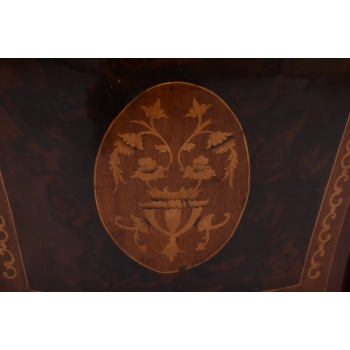 Brzuchata Komoda W Stylu Ludwika XV - Intarsja + Okucie